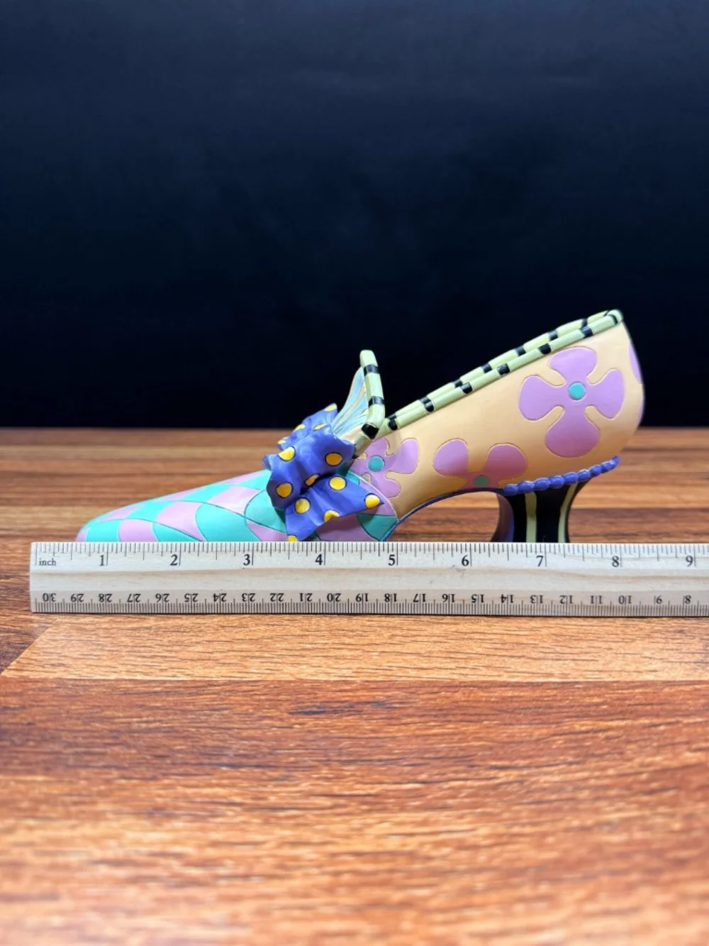 SHANNON MCGRAW Colorful Decorative High Heel Shoe Figurine